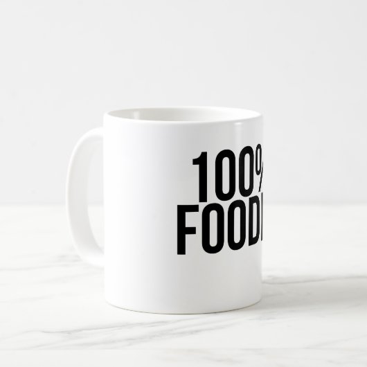 100 % Feinschmecker Kaffeetasse (Vorderseite Links)