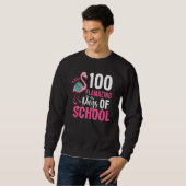 100 Flamazing Days Of School Flamingo 100th Day Fo Sweatshirt (Vorne ganz)