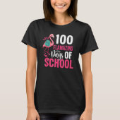 100 Flamazing Days Of School Flamingo 100th Day Fo T-Shirt (Vorderseite)
