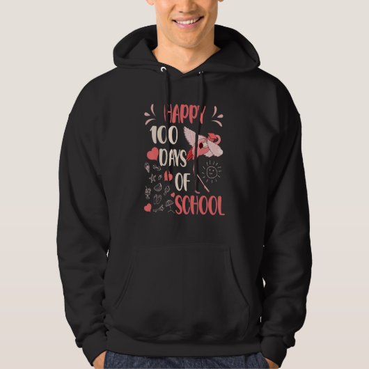 100 Flamazing Days of School Flamingo 100th Day Te Hoodie (Vorderseite)