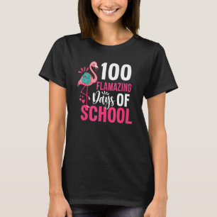 100 flamazing Tage Schule Flamingo 100. Tag Fo T-Shirt