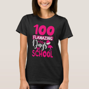 100 flamazing Tage Schule Flamingo Kinder Lehrer T-Shirt