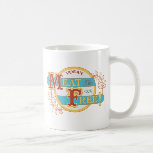 100% Fleischfreier Veganer Kaffeetasse (Rechts)