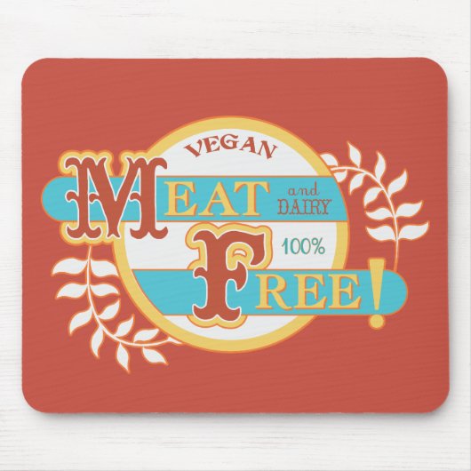 100% Fleischfreier Veganer Mousepad (Vorne)