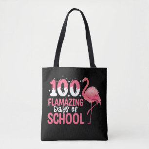100 Flverblüffende Tage der Schule Flamingo Lehrer Tasche