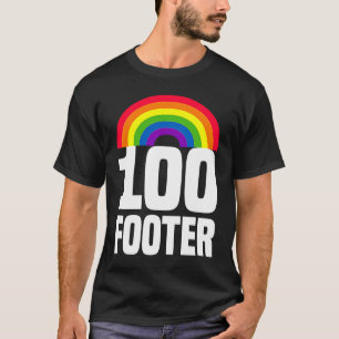 100 Footer Lesbian Pride Homosexuality LGBTQ Gay T-Shirt