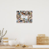 100 Foto-Collage Individuelle Bilder 100. Geburtst Poster (Küche)