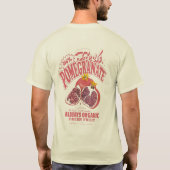 "100% Fresh Pomegranate" – Organic Fruit Lover Tee (Rückseite)