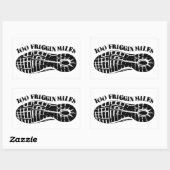 100 Friggin Miles Ultra Running Tread Rechteckiger Aufkleber (Blatt)