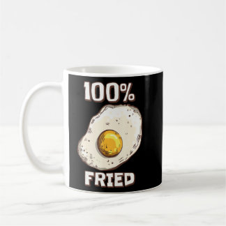 100 Frittiertes, sonniges Ei aufgeblasen Kaffeetasse
