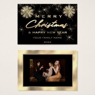 100 Frohe Weihnachten glücklich Jahr Gold Foto Rah