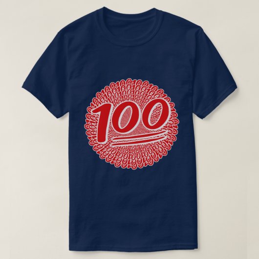 100 für das Leben behalten T-Shirt (Design vorne)