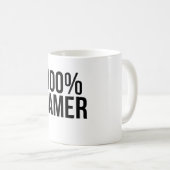 100% Gamer Kaffeetasse (VorderseiteRechts)