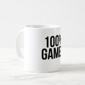 100% Gamer Kaffeetasse (Vorderseite Links)