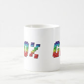 100% Gay Rainbow Typografy Gay Pride Kaffeetasse (Mittel)