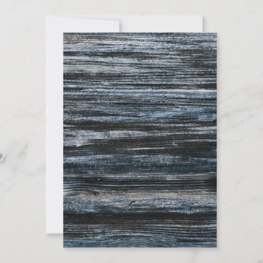 100. Geburtstag Abendessen Holz Party Einladung (Rückseite)