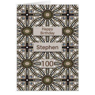 100. Geburtstag Abstrakt Mandala Design