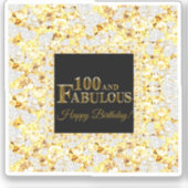 100. Geburtstag Aufkleber (Vorderseite)