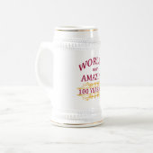 100. Geburtstag Bierglas (Vorderseite Links)