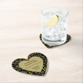 100. Geburtstag Black and Gold Theme Untersetzer (Vor Ort)