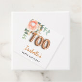 100. Geburtstag Blumenzwiebelblume Rose Goldeukaly Geschenkanhänger (Beispiel)
