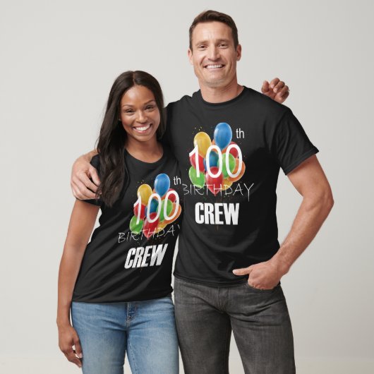 100. Geburtstag Crew 100 Party Crew Gruppe Männer T-Shirt (Unisex)