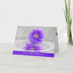 100. Geburtstag Dahlia Karte