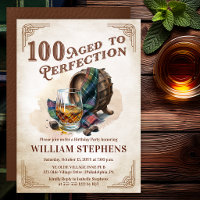 100. Geburtstag des perfekt gealterten Scotch gefe