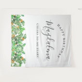 100. Geburtstag Dezember Geburtstag Blume Hintergr Wandteppich (Vorderseite (Horizontal))