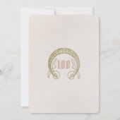 100. Geburtstag Einladung Jugendstil von Mucha (Rückseite)