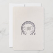 100. Geburtstag Einladung Jugendstil von Mucha (Rückseite)