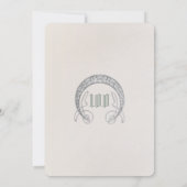 100. Geburtstag Einladung Jugendstil von Mucha (Rückseite)