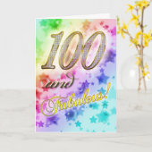 100. Geburtstag für jemanden Fabulous Karte (Gelbe Blume)
