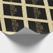 100. Geburtstag Geschenkpapier (Ecke)