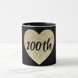 100. Geburtstag Goldsequin-Tasse Tasse