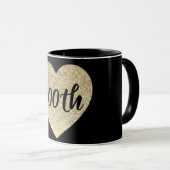 100. Geburtstag Goldsequin-Tasse Tasse (VorderseiteRechts)