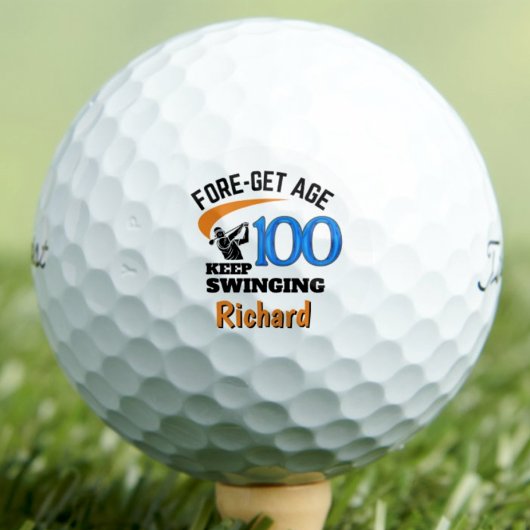 100. Geburtstag Golf Ball 100 Jahre Funny Geschenk