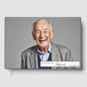 100. Geburtstag Male FotoElegantes Gästebuch (Vorderseite)