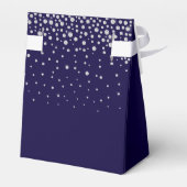 100. Geburtstag Navy Blue Funkelnd Vielen Dank Geschenkschachtel (Rückseite)