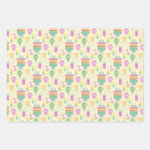 100. Geburtstag Nummer Kerzen Cake Ballon Geschenkpapier Set (Vorderseite 2)