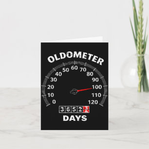 100. Geburtstag Oldometer Null bis 100 Jahre Auto Karte