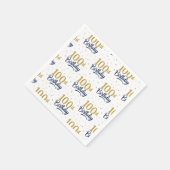 100. Geburtstag Papiertücher, Alles Gute zum 100. Serviette (Ecke)