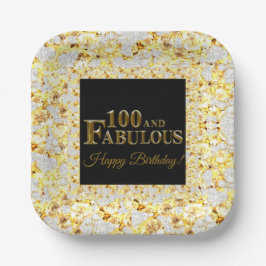 100. Geburtstag Pappteller