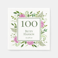 100. Geburtstag Pink Hydrangeas