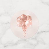 100. Geburtstag Rose Gold Cake Foto Confetti Konfetti (Klein Vorderseite)