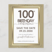 100. Geburtstag Save the Date Einladung (Vorderseite)