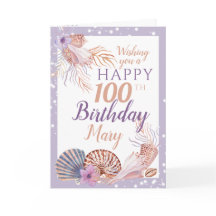 100. Geburtstag Seashell Coral