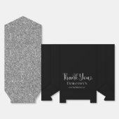 100. Geburtstag Silberner Glitzer Schwarz Vielen D Geschenkschachtel (Ungefaltet)