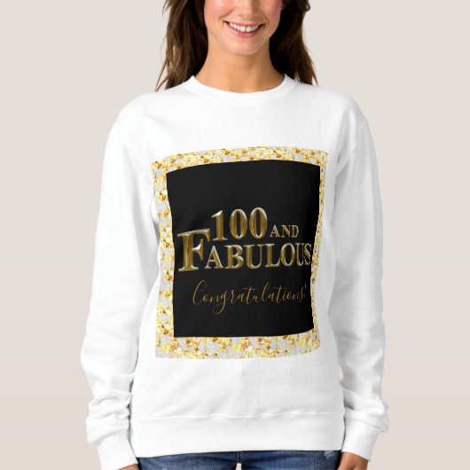 100. Geburtstag Sweatshirt (Vorderseite)