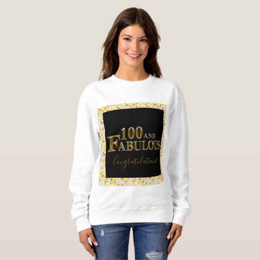 100. Geburtstag Sweatshirt (Vorne ganz)